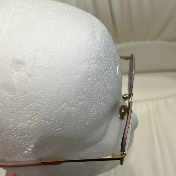 Preowned Prada Eyeglasses in color pink and gold tone. - Picture 4 of 14